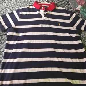 Mens Ralph Lauren navy,& white striped XL